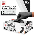 Black Synthetic Vinyl Exam Gloves Powder Free and Latex Free
