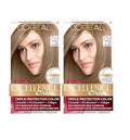 L'Oreal Paris Excellence Crème Permanent Hair Dye, Triple Care Hair Color with Pro-Keratine Complex for 100% Gray Hair Coverage, 7.5A Medium Ash Blonde, 1 Kit (Pack of 2)