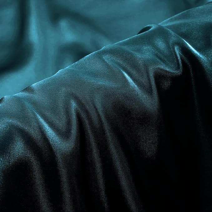 Aormenzy Satin Body Pillow Cover Set of 2, 20x54 Inches Dark Teal Case for Adults, Silky Soft & Cooling Pillowcase With Envelope Closure