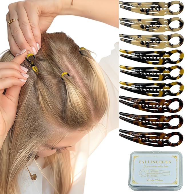 9 Pack Prestige Hair Pins for Women, 2.36" Small French Hair Pins for Thin & Thick Hair, Curved Anti-Slip Design for Better Hold, Perfect Holiday Gift for Her