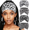 Extra Wide Headbands for Women Large Turban Headband Non Slip Boho Elastic Hairband Hair Twisted Knot Head Bands Accessories