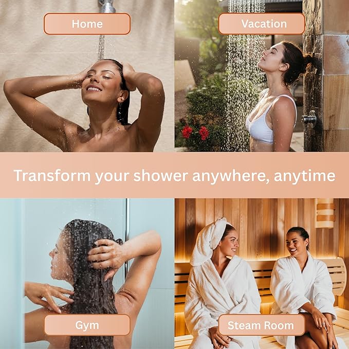 Shower Steamers 6 Pack - Aromatherapy Shower Bombs for Stress Relief - Spa Self Care Gift Set, Holiday Stocking Stuffers for Women & Men - Citrus