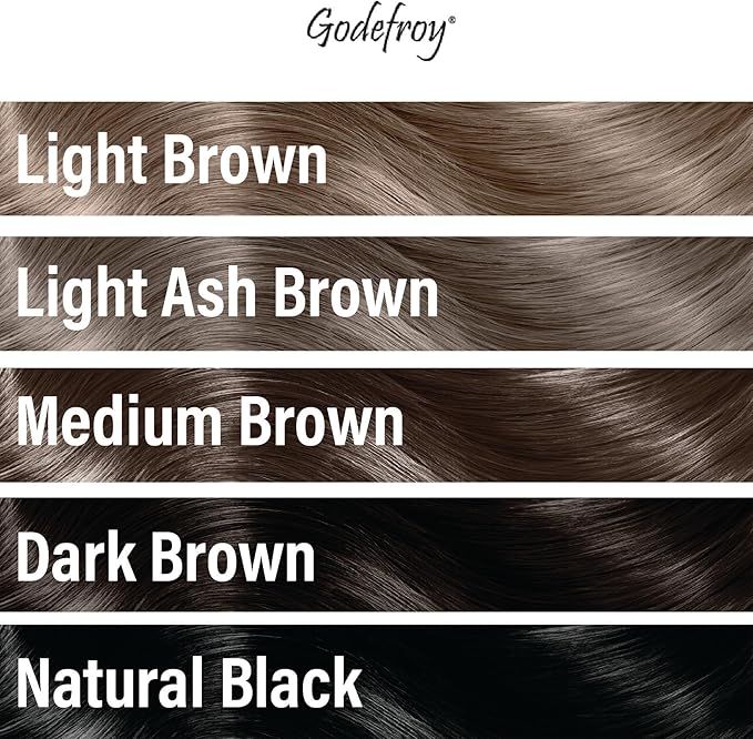 Godefroy Hair Color TK 20 Application and 4 oz Coloring Stain Remover Combo, Complete Coverage of Gray Hair Roots, Salon Quality Results - Medium Brown