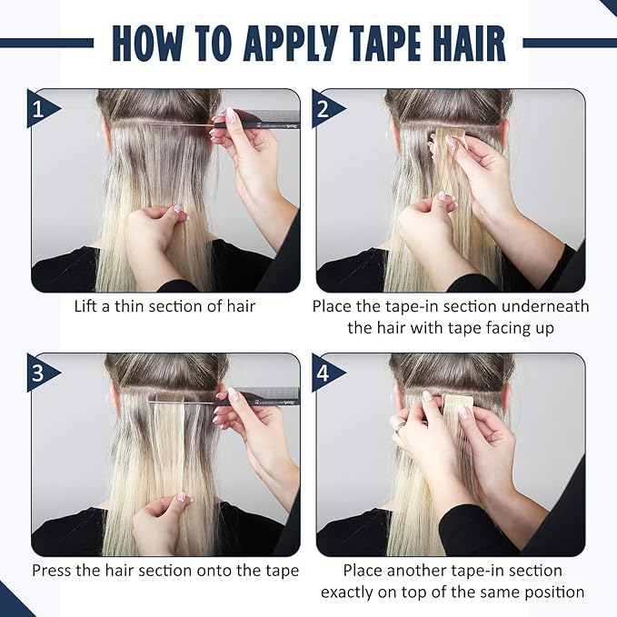 Full Shine Invisible Seamless Tape in Hair Extensions Real Human Hair 22Inch Color 1 Jet Black Double Sided Tape in Extensions Skin Weft 20Pcs 50 Gram Add Length for Wedding Natural Straight
