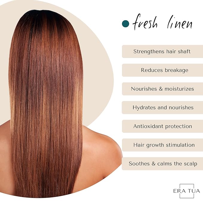 Fresh Linen Conditioner | Dutch Made & Formulated | Moisturizing & Repairing Conditioner for Dry, Damaged Hair | Uplifting Bergamot, Jasmine & Rose Scent |750 ml