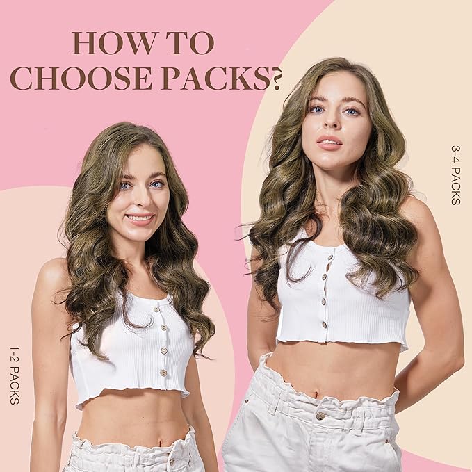 GOO GOO Tape in Hair Extensions Human Hair, 4/18 Balayage Chocolate Brown Highlighted Dirty Blonde, 24inch 50g 20pcs, Skin Weft Seamless Invisible, Silky Straight with Thick Ends, Remy Human Hair