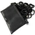 100 PCS Black Nylon Hair Ties for Women, Elastic Hair Bands No Damage for Thick,Seamless Ponytail Holders For Girls All Hair Types.
