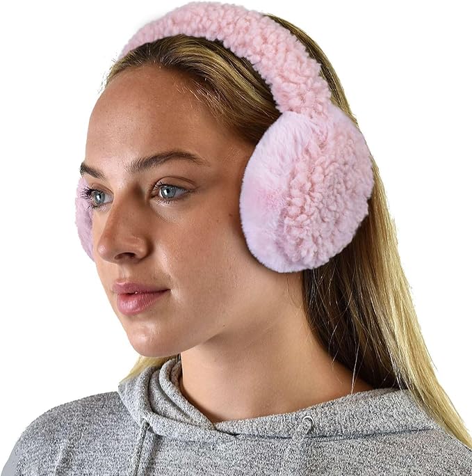 C.C Soft Winter Warm Adjustable Headband Ear Warmer Earmuffs
