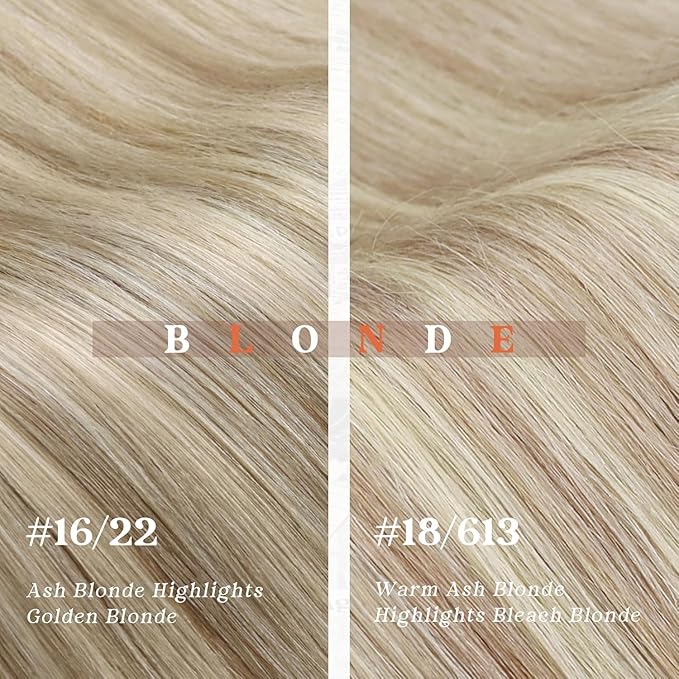 Ve Sunny 24 inch Remy Clip in Hair Extensions Long Human Hair Extensions Blonde Highlight for Women Warm Color Real Human Hair Clip in Extensions Straight 120g 7pcs