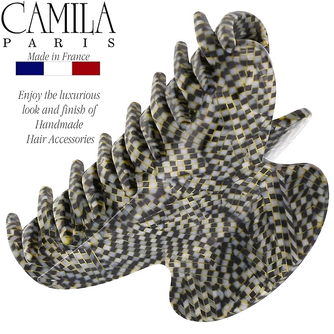 Camila Paris CP3059 French Hair Clip for Women, Opera, for Thick Hair for Long Curly Wavy Hair, Girls Hair Claw Clips Jaw, Styling Hair Accessories for Women, Strong Hold No Slip Grip, Made in France