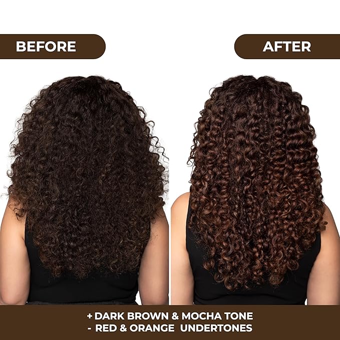 Naissant Glow Mocca Hair Toning Mask | Ultra High-Purity Pigments | Neutralizes Red&Orange Tones | For Brown&Mocha Hair | Hyaluronic Acid, Collagen &Biotin |Paraben, Ammonia &Sulfate Free | 10.1 Fl Oz