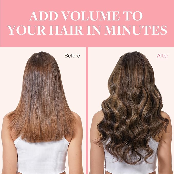 GOO GOO Clip in Hair Extensions Real Human Hair, Remy Human Hair Extensions Clip ins for Women, Natural Human Hair, 14inch 120g 7Pcs, 2C/4E/6C Brown Sugar Swirl Highlights