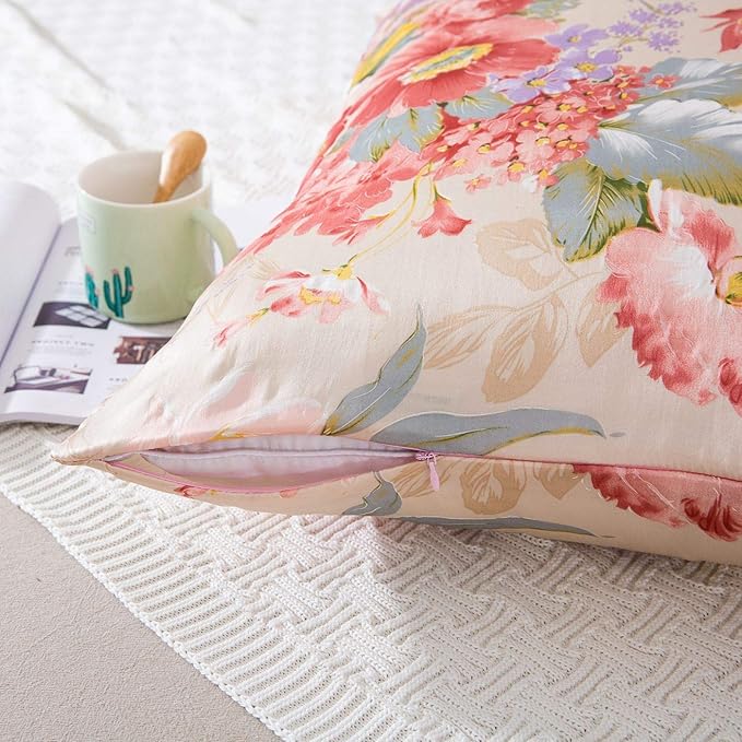 SLPBABY Silk Pillowcase for Hair and Skin with Hidden Zipper Print (Queen, Pattern16)