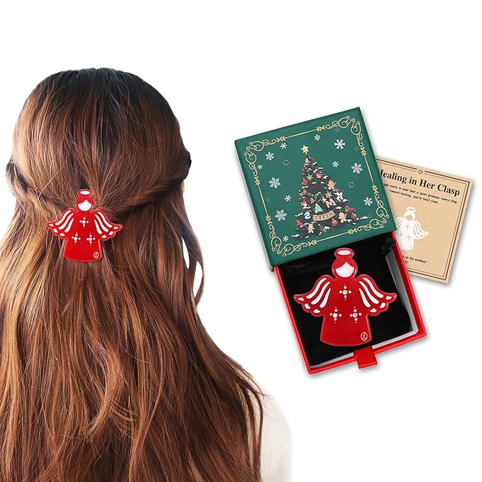 Get Well Soon Gifts for Women After Cancer Surgery Recovery for Women, "Guardian Angel" Hair Clip, Thinking of You Inspirational Gifts for Sick Friend Feel Better Encouragement Comfort with Gift Box