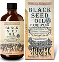 Black Seed Oil 8 oz - Cold Pressed Ethiopian Black Cumin Nigella Sativa, 3X Thymoquinone, 100% Pure Liquid in Glass Bottle - Supports Immune, Hair, and Skin Health