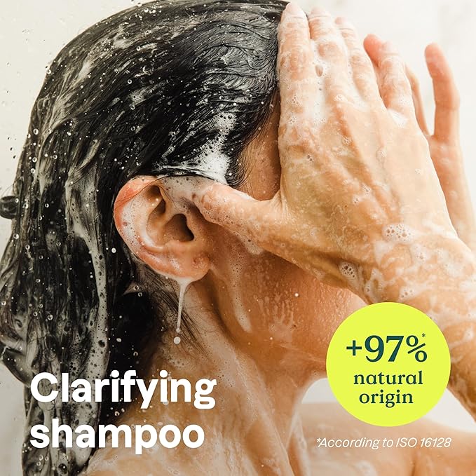 ATTITUDE Clarifying Hair Shampoo, EWG Verified, Restores Shine, Naturally Derived Ingredients, Vegan, Plant Based, Lemon Leaves and White Tea, 32 Fl Oz