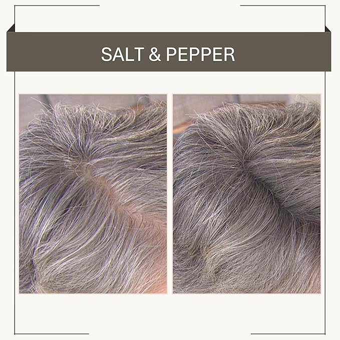 Joan Rivers Great Hair Day Root Touch Up Powder Duo - Fill-in Powder for Thicker, Fuller Looking Hair (Salt & Pepper)