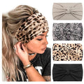 DRESHOW 4 Pack Turban Headbands for Women Wide Vintage Head Wraps Knotted Cute Hair Band Accessories