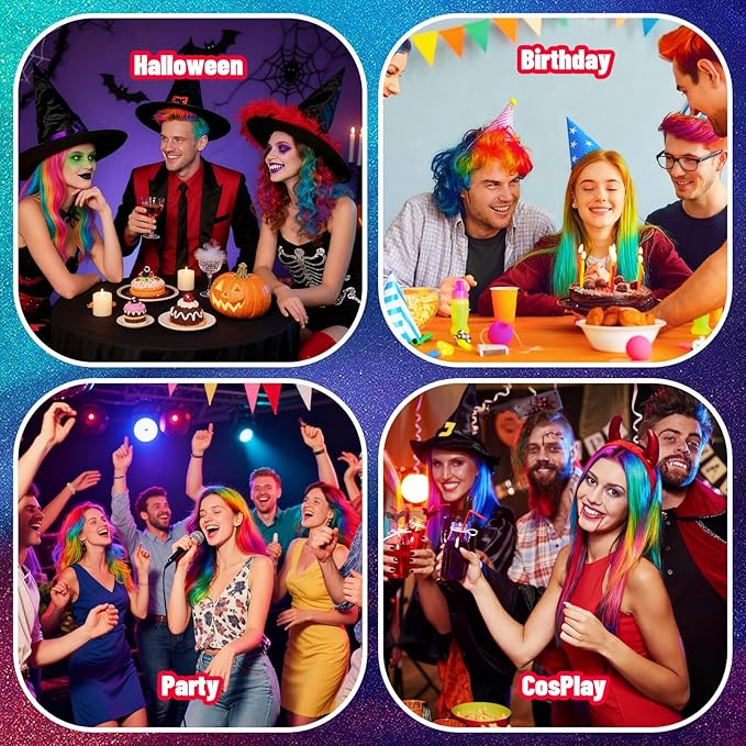 Washable Temporary Hair Color Spray Red - Instant 1-Day Use Hair Color Wax Kit with FREE Applicator Gloves & Cap for Adults & Kids, Easy Wash Out for Halloween, Cosplay, Carnival, Sports (120 ML)