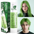 Temporary Hair Styling Color Serum, Green Blue Purple Red Hair Dye Color Gel Washable Natural Instant Hair Color Wax for DIY Hairstyle for Kids Men Women(Green#21)
