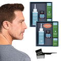 Hair & Beard Color for Blending Grays 2 pack - Medium Auburn Red Brown - Ammonia-Free Complete Men’s At-home Beard & Hair Dye Kit, Professional-grade Demi-Permanent Hair Color (5.43)