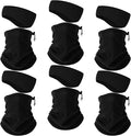 SATINIOR 12 Pcs Winter Neck Gaiters Fleece Neck Warmer Drawstring Thermal Face Scarf Ear Warmers Headband Head Wrap Ear Muff