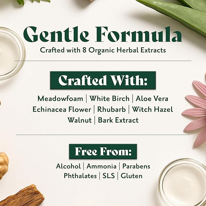 Herbatint Permanent Hair Dye For Women - 6N Dark Blonde - For Up To 100% Gray Coverage of Resistant Gray Hair - Ammonia-Free, Alcohol-Free & Vegan - Salon Influenced Hair Color 5.75 fl oz