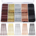 Teenitor Bobby Pins, 250 Pcs 2Inch Bobby Pins Bulk for Women Girls, Silver, Black, Blonde, Brown - Secure Hold, Hair Pins with Storage Box, All Hair Types