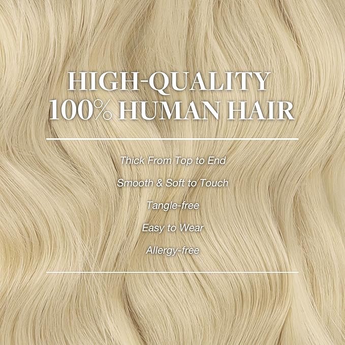 GOO GOO Clip in Hair Extensions Real Human Hair, Remy Human Hair Extensions Clip ins for Women, Natural Human Hair, 24inch 120g 7Pcs, #O7/60F