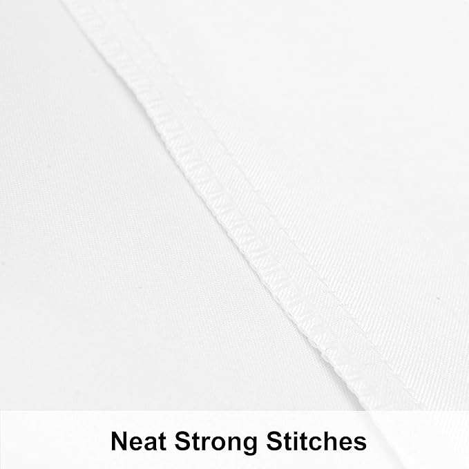 NTBAY 12 Pack Satin Queen Pillowcases for Hair and Skin, Luxurious and Silky Pillow Cases with Envelope Closure, 20 x 30 Inches, White