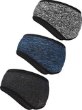Blulu 3 Pcs Fleece Ear Warmers for Men Women Headband Cover Ear Muffs for Cold Weather Winter Running Cycling Ski