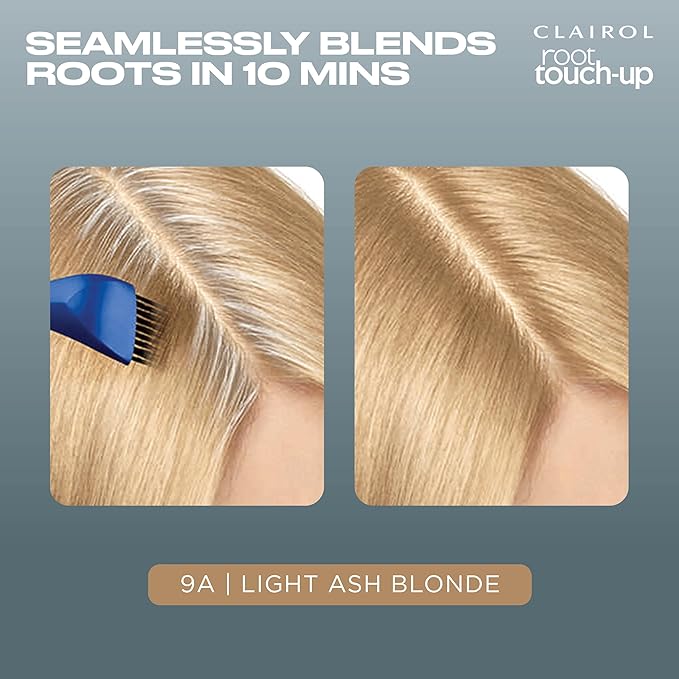 Clairol Root Touch-up by Nice'n Easy Permanent Hair Dye, 9A Light Ash Blonde Hair Color, Pack of 1