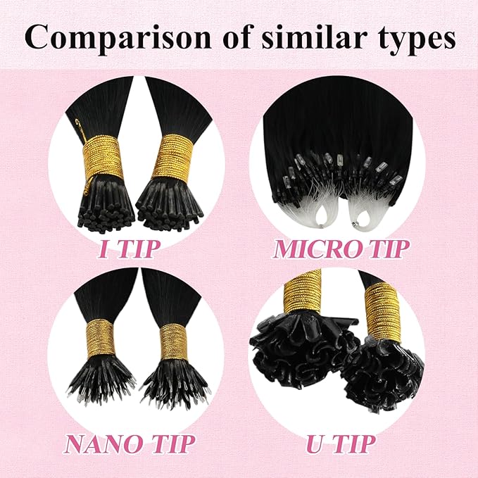 YoungSee Micro Loop Hair Extensions Real Human Hair Black Microloop Hair Extensions Human Hair Jet Black Beaded Hair Extension 20 Inch 50s 50g Micro Ring Hair Extension Long Straight Hair