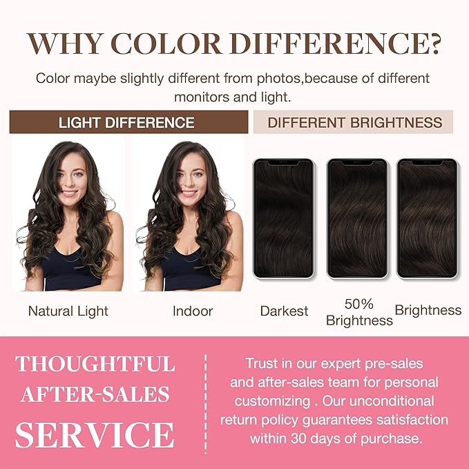 GOO GOO Clip in Hair Extensions Real Human Hair, Remy Human Hair Extensions Clip ins for Women, Natural Human Hair, 12inch 85g 7Pcs, #2A Light Brown
