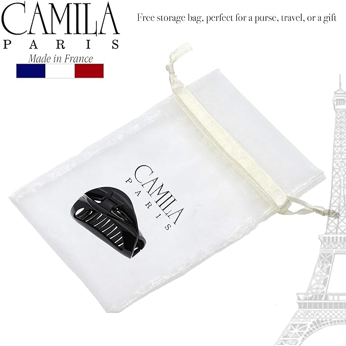 Camila Paris CP1564 French Hair Clip for Women With Thick, Long, Curly, or Wavy Hair - Girls Claw Jaw Clips, Durable Styling Big Clip, Strong Hold No Slip Grip, Made in France