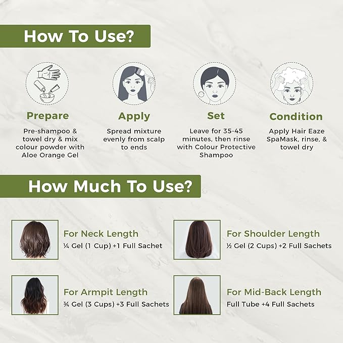 Indus Valley Natural Organic Damage Free Gel Hair Color | Organic Hair Dye, Ammonia Free, Vegan & Cruelty Free | Up to 100% Gray Coverage, Long Lasting Results |Dark Brown 3.0 (20gram+200ml)