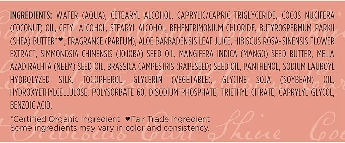 Shea Moisture Curl & Shine Conditioner Coconut & Hibiscus, for Thick, Curly Hair, to Moisturize & Soften, 24 oz