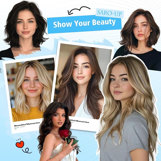 SARO-UP Hair Toppers for Women Real Human Hair Toppers for Women with Thinning Hair pieces with No Bangs 3 * 4Inch Hand-Tied Invisible Upgrade Swiss Base 10Inch Topper (Mixed Light Grey)