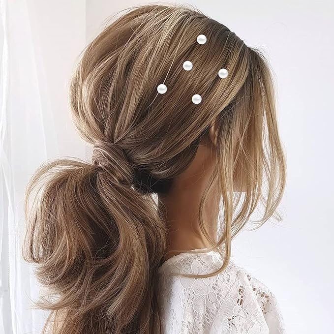 Pearl,Rhinestone Crystal Twisters Spiral Set Hair Pin Silver Coil for Wedding, Bridal, Prom, Party and Special Occasion with Clear Container (diamond)