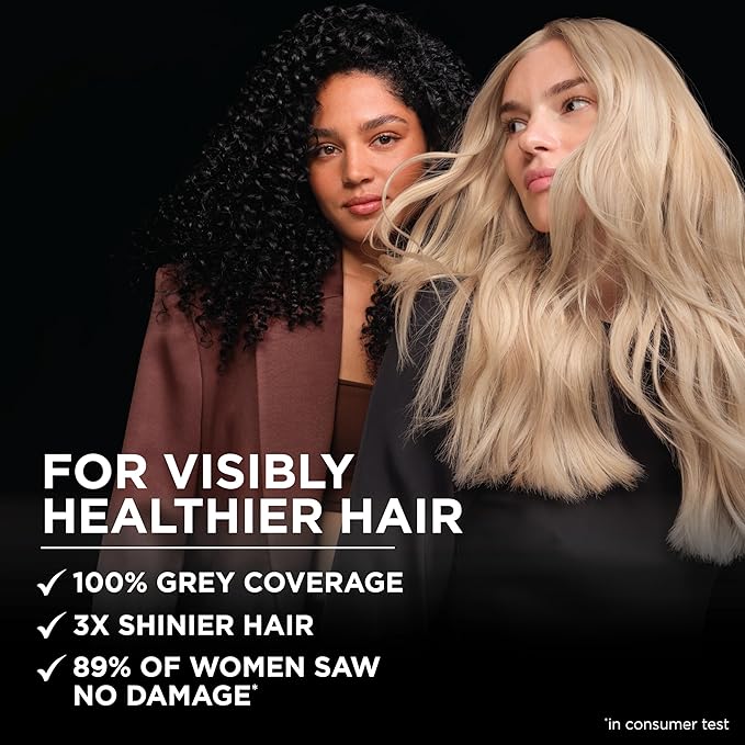 Garnier Hair Color Olia Ammonia-Free Brilliant Color Oil-Rich Permanent Hair Dye, 2.0 Soft Black, 2 Count (Packaging May Vary)