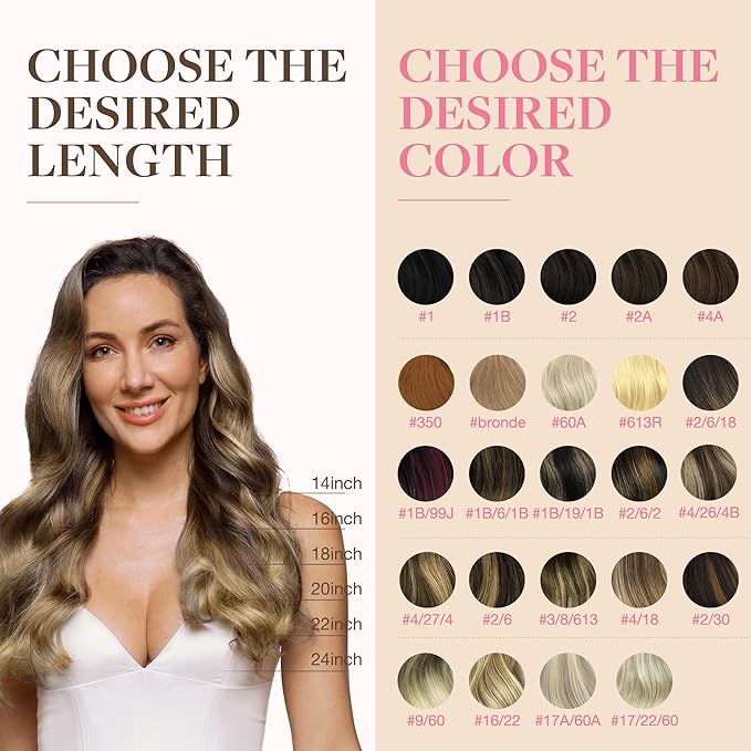 GOO GOO Tape in Hair Extensions Human Hair, Burgundy, 18inch 50g 20pcs, Skin Weft Seamless Invisible, Silky Straight with Thick Ends, Remy Human Hair