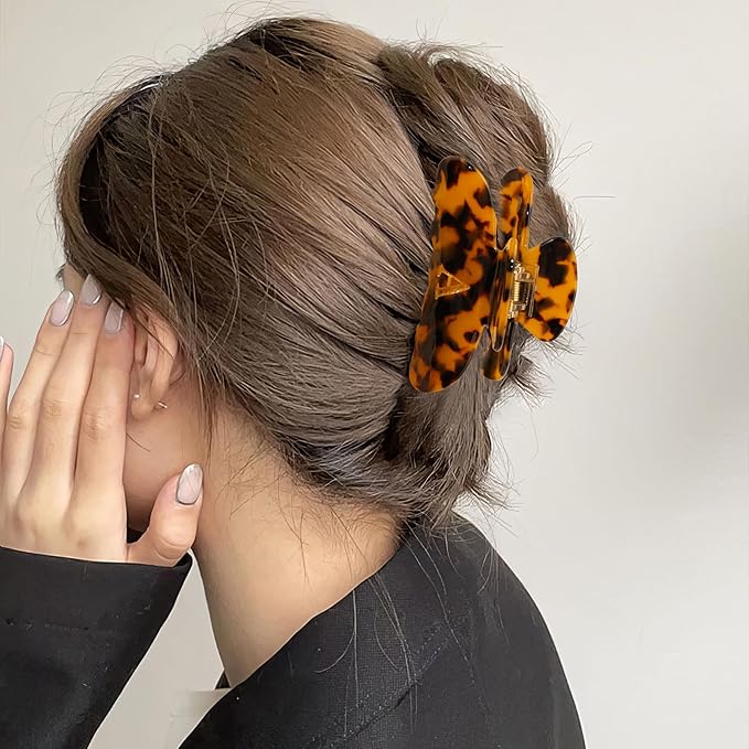 Initial Cute Hair Clips - Tortoise Shell Letter Elegant Hair Claw Clips, Fashion Glitter Claw Clips Durable Hair Clips, Wedding Gift, Bridesmaid Gifts, Birthday Gifts, Christmas Gift, Letter J