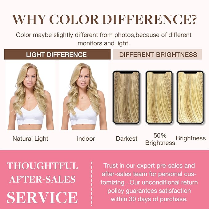 GOO GOO Clip in Hair Extensions Real Human Hair, Remy Human Hair Extensions Clip ins for Women, Natural Human Hair, 24inch 140g 7Pcs, #18D/22F Dirty Blonde Highlights