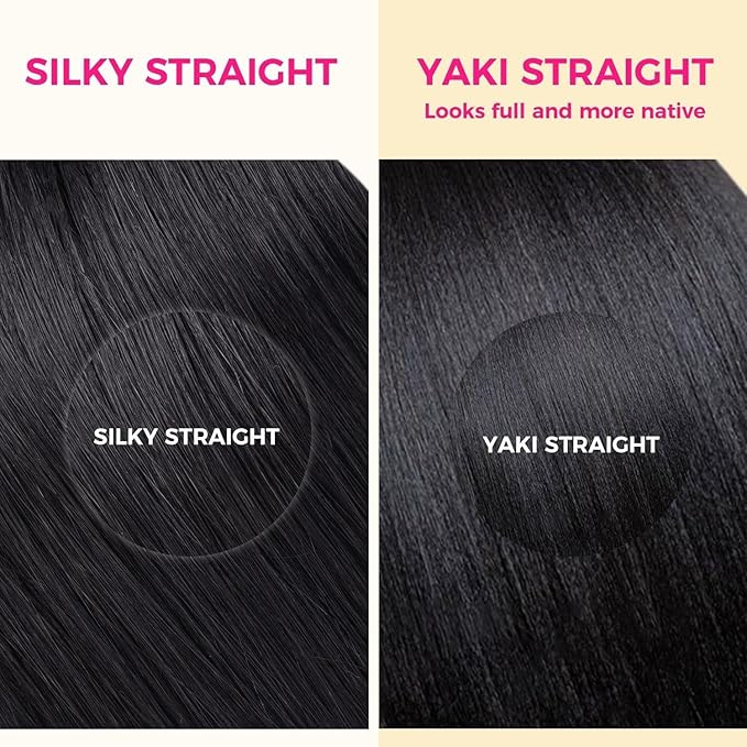 Lashey Seamless Clip in Hair Extensions Human Hair #1 Jet Black Light Yaki Straight Clip in Extensions Real Human Hair 7pcs 110g 14 Inch PU Weft Natural Hair Extensions for Women