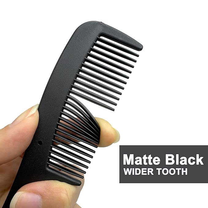 Bulk Hair Combs, Combs Individually Wrapped, Hair Combs in Bulk for Women, Kids, Hotel, Airbnb, Shelter, Homeless, Charity, and Church (Black) (5.9 inches, 150, Count)