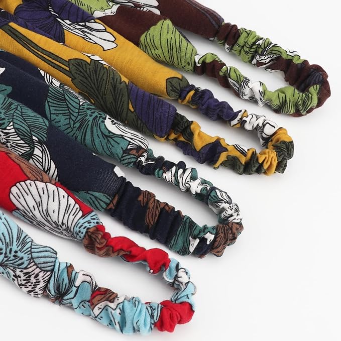 Elastic Knotted Headbands for Women Cloth Head Hair Bands for Women's Hair Non Slip Boho Wrap Twisted Hair Accessories