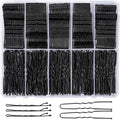 YGDZ 400 Counts Bobby Pins Hair Pins Set for Women, Black 2inch Bobby Pins for Buns, 2.36inch Black U Shaped Hair Pins for Styling, Hair Accessories for Women, Wedding