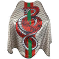 Barber Capes Hair Cutting Capes Salon Stylist Capes with Snaps Waterproof Professional Large Barber Hairdresser Gown Cape- 63”× 56”(SNAKE)