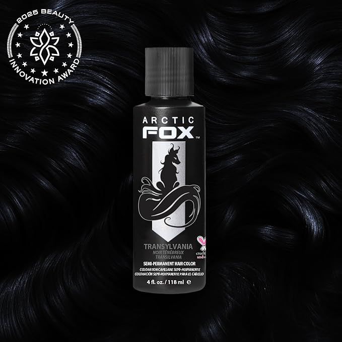 ARCTIC FOX Vegan and Cruelty-Free Semi-Permanent Hair Color Dye (4 Fl Oz, TRANSYLVANIA)