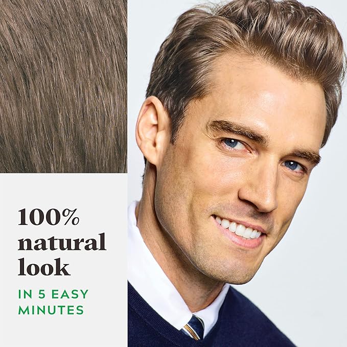 Just For Men Shampoo-In Color (Formerly Original Formula), Mens Hair Color with Keratin and Vitamin E for Stronger Hair - Ash Brown, H-20, Pack of 2